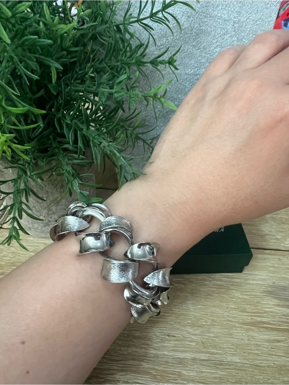 Silver Chunky Link Bracelet - Women Jewelry